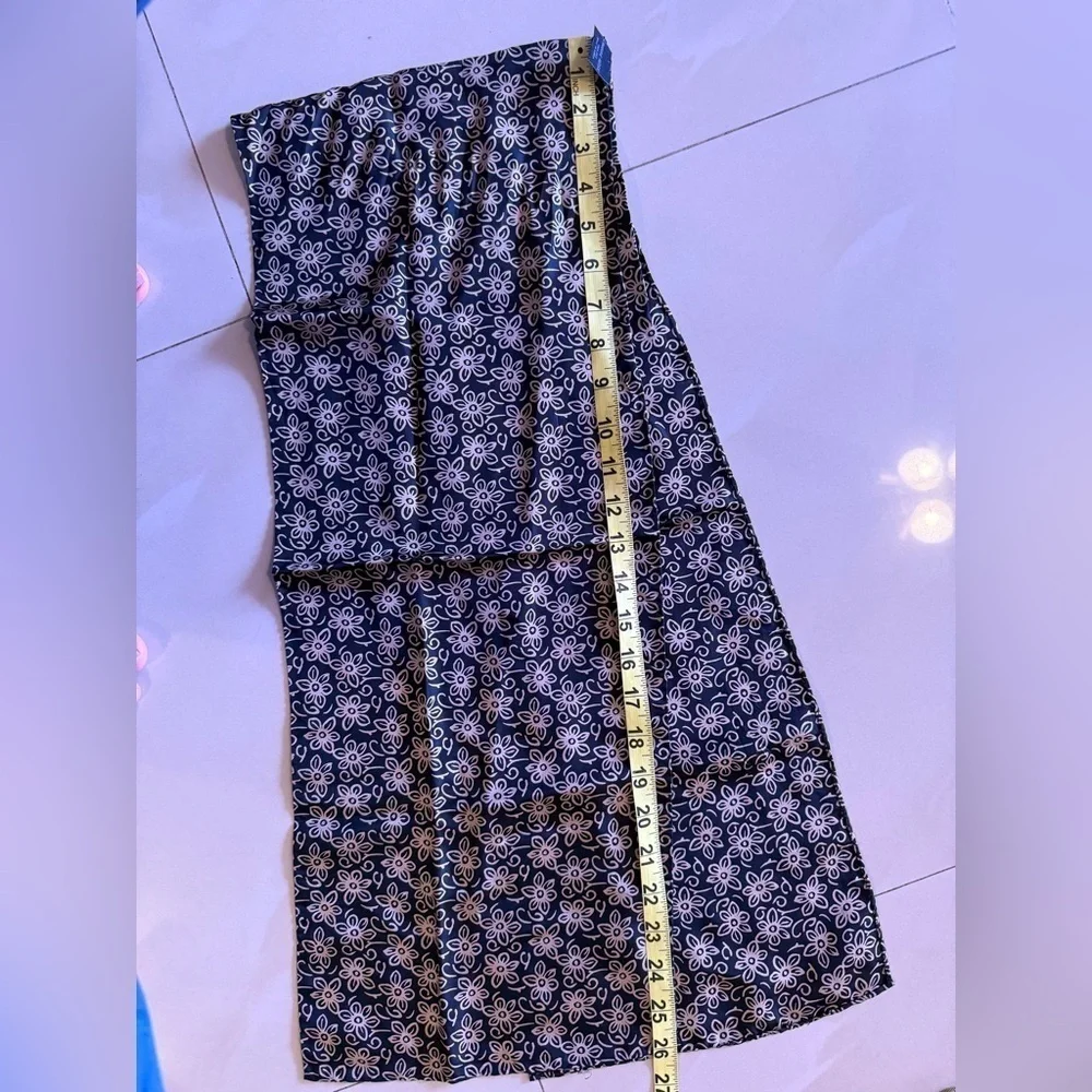 Silk Ombre Lightweight Accent Scarf black floral and gray
